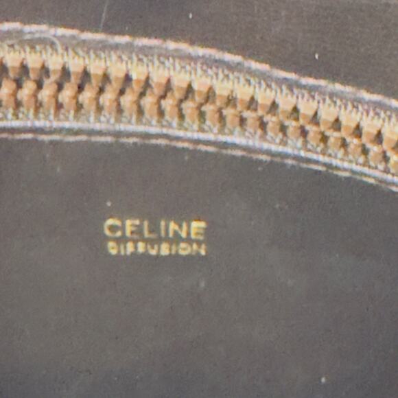 Celine C Macadam Carriage shoulder bag crossbody PVC leather brown authentic - Picture 13 of 14